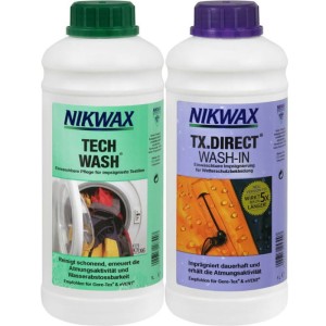Cleaning and Waterproofing Kit for Membrane Clothing Nikwax Tech Wash TX.Direct 2 x 1000 ml