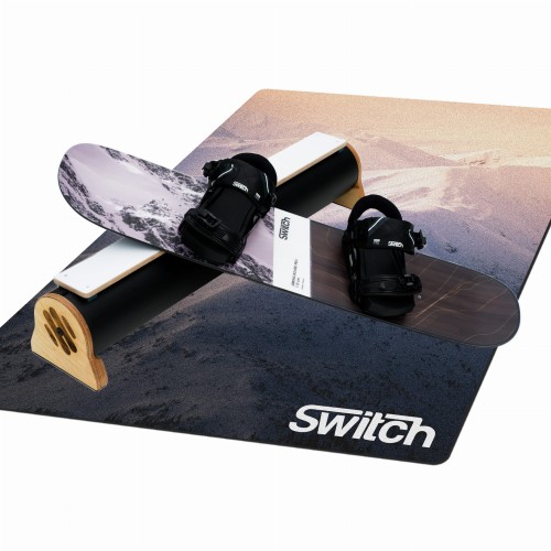 Zestaw Switch Boards Deska Trampoline Board PRO 110 CM Mountains + Wiązania + Jibbing bar + MATA