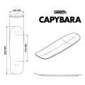Longboard Cruiser Switch Capybara Bubbles
