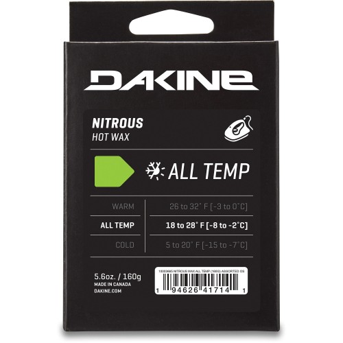 Smar Dakine Nitrous Wax wszystkie temperatury
