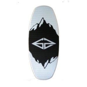 GoZone Tornado White/Black HPL + EVA Skimboard