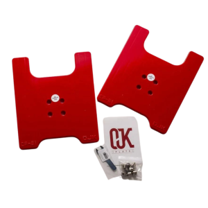 OJK Plates 01 Hard Red Snowboard Binding Risers
