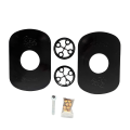 OJK Plates Drag Drake Freeride Snowboard Binding Risers wide black