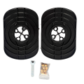 OJK Plates Drag Drake Freeride Snowboard Binding Risers wide black