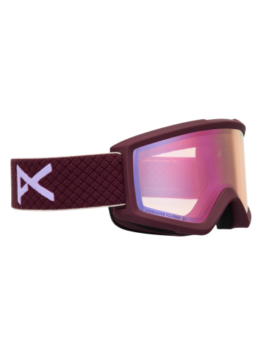 Gogle Anon Helix 2.0 Deep Cherry / Perceive Cloudy Pink + dodatkowa szyba