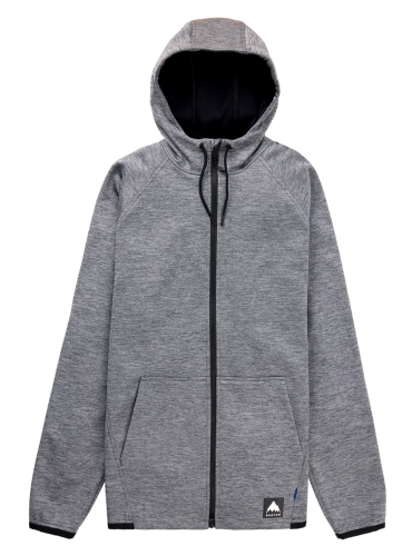 Bluza aktywna Burton Crown Weatherproof FZ true black heather