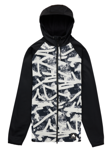 Bluza aktywna Burton Crown Weatherproof FZ city streets / true black