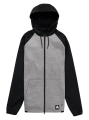 Bluza aktywna Burton Crown Weatherproof FZ gray heather / true black