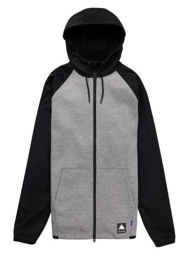 Bluza aktywna Burton Crown Weatherproof FZ gray heather / true black