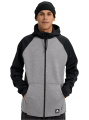 Bluza aktywna Burton Crown Weatherproof FZ gray heather / true black