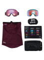 Gogle Anon M4 MFI Toric deep cherry / perceive cloudy pink + maska MFI + dodatkowa szyba
