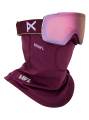 Gogle Anon M5S MFI deep cherry / Perceive cloudy pink + maska MFI + dodatkowa szyba