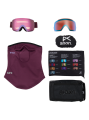 Gogle Anon M5S MFI deep cherry / Perceive cloudy pink + maska MFI + dodatkowa szyba