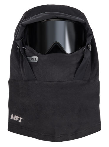 Kominiarka polarowa Anon MFI fleece helmet hood true black