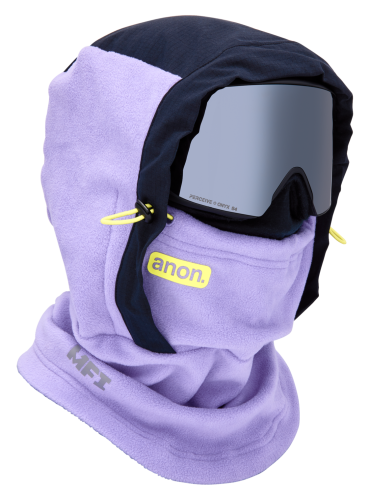 Kominiarka polarowa Anon MFI fleece helmet hood hyper lilac