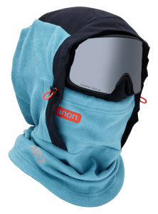  Anon MFI fleece helmet hood retro blue