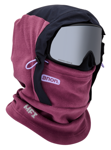 Kominiarka polarowa Anon MFI fleece helmet hood deep cherry