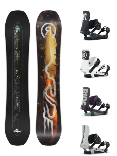 Snowboard Ride Shadowban + wiązania Ride Specter