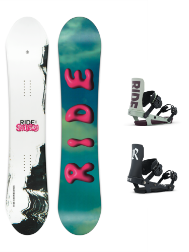 Ride Saturday Snowboard + Ride Specter bindings