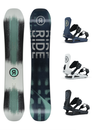 Snowboard Ride Manic + wiązania Ride C-4