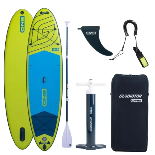 Deska SUP GLADIATOR One 10'8'' Lime z wiosłem