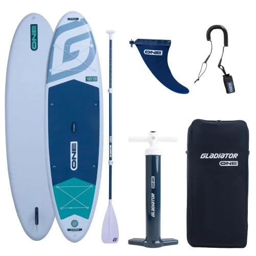 GLADIATOR One 10'8'' White SUP Board with paddle