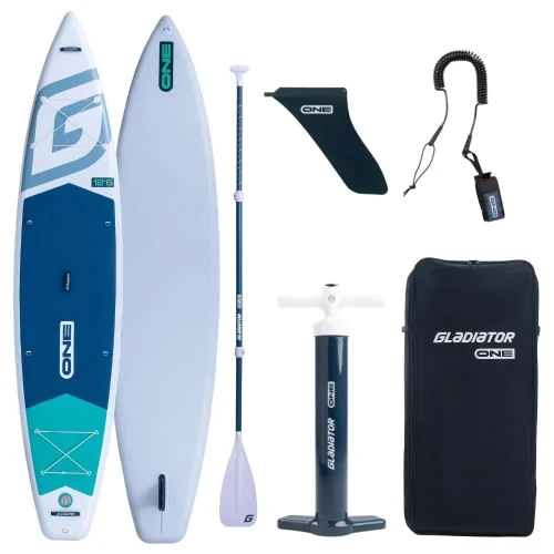 GLADIATOR One 12'6'' White SUP Board with paddle