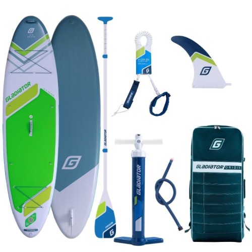 Deska SUP GLADIATOR Origin SC 10'8'' Green z wiosłem