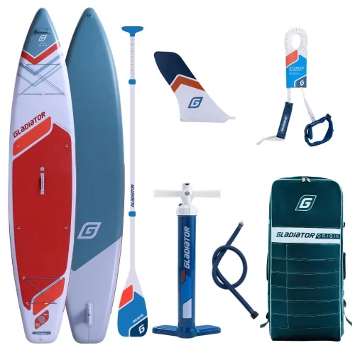 Deska SUP GLADIATOR Origin SC 12'6'' Touring Red z wiosłem