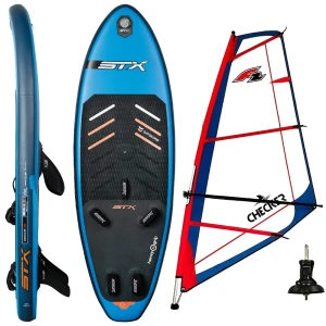 Deska Windsup STX iWINDSURF WS 250 RS + Pędnik F2 CHECKER RIGG red