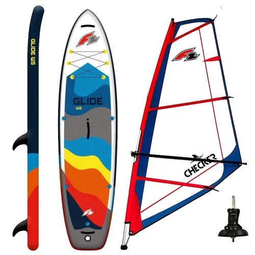 DESKA WINDSUP F2 GLIDE WS 11'7'' + Pędnik F2 CHECKER RIGG red