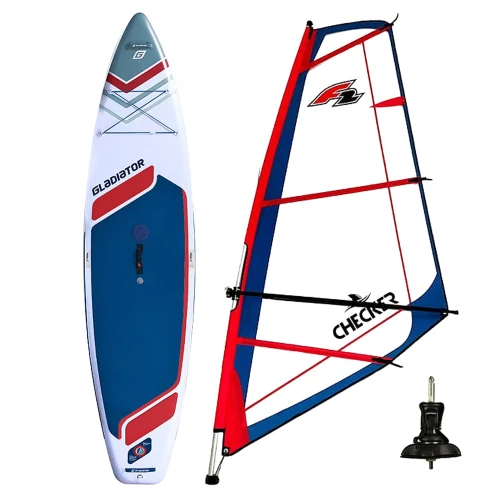 WINDSUP GLADIATOR PRO WindSUP 11'6 SC 2026 + Sail F2 Checker RIGG Red