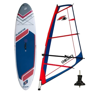 WINDSUP GLADIATOR PRO WindSUP 10'7 SC 2026 + Pędnik F2 Checker RIGG Red 