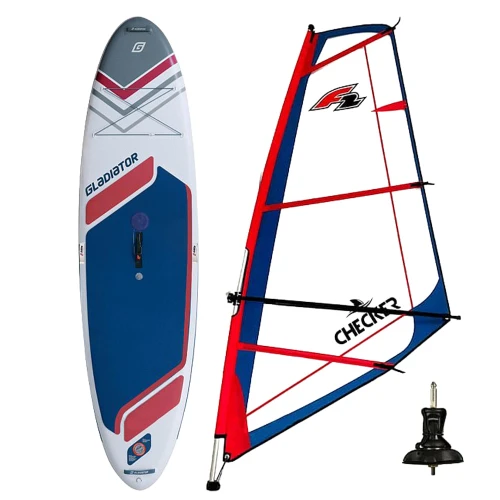 WINDSUP GLADIATOR PRO WindSUP 10'7 SC 2026 + Pędnik F2 Checker RIGG Red