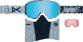 Gogle Anon M4 MFI Cylindrical lbmidnightgus / perceive variable blue + maska MFI + dodatkowa szyba