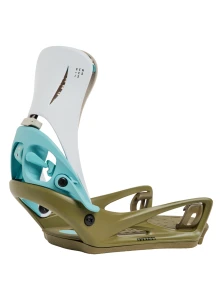 Burton Step ON Genesis Snowboard Bindings White/Dried Moss