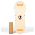 Trickboard Balance Board Large Flaming with cork roller + large carpet