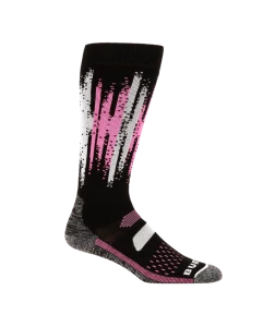 Women's Burton Performance Midweight Socks shockwave stripes