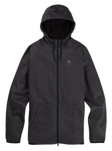 Men's Burton Crown Weatherproof Full-Zip True Black Heather