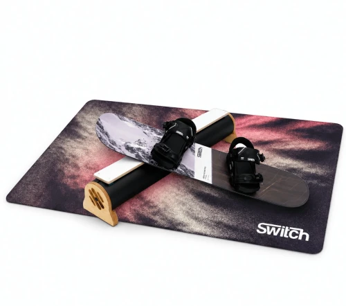 Trampoline Set Switch Boards PRO Mountain 110 with bindings, jibbing bar and mat