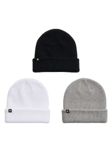 Burton DND Beanie 3 Pack True Black/Sharkskin/Stout White
