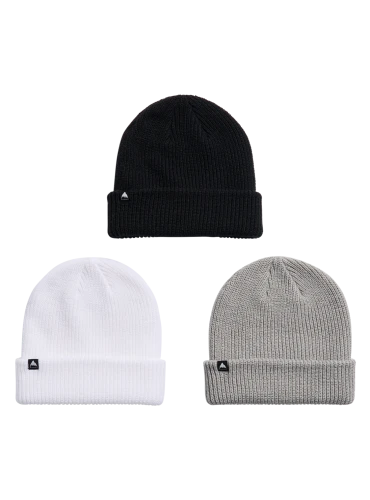 Burton DND Beanie 3 Pack True Black/Sharkskin/Stout White