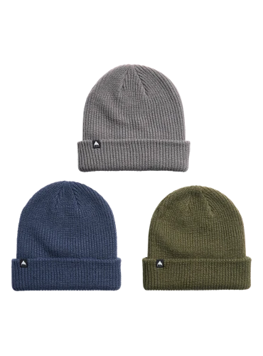 Burton DND Beanie 3 Pack Selvedge Blue/Gotham Gray/Dried Moss