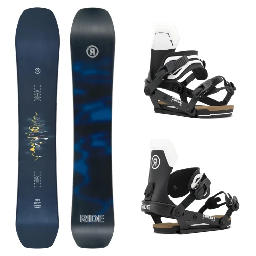 Snowboard Ride Current + wiązania Ride Circuit Black 2027