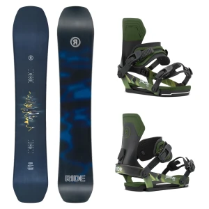 Snowboard Ride Current + wiązania Ride Circuit Swamp Camo 2027