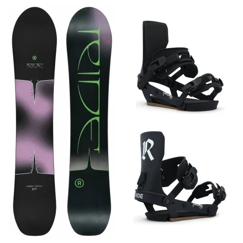 Snowboard Ride Magic Stick + wiązania Ride Drone Black 2027