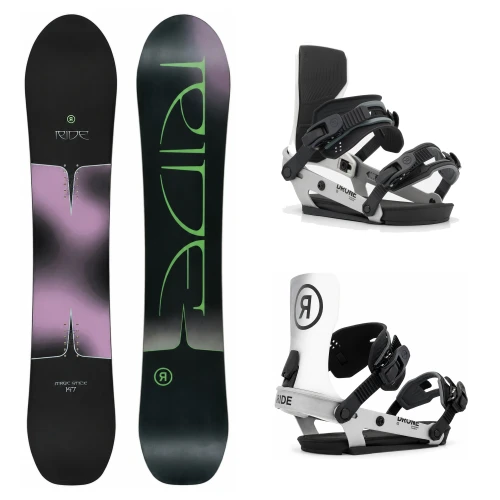 Ride Magic Stick Snowboard + Ride Drone Women's Silver Bindings 2027