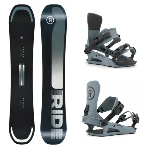 Snowboard Ride Manic + wiązania Ride C-4 Grey 2027