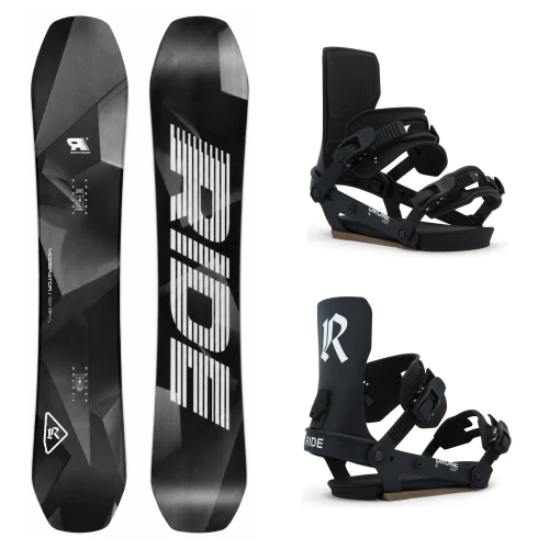 Ride Moderator Snowboard + Ride Drone Men's Black Bindings 2027