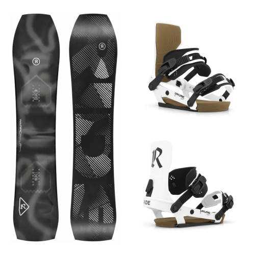 Ride Warpig Snowboard + Ride Drone Men's White Bindings 2027
